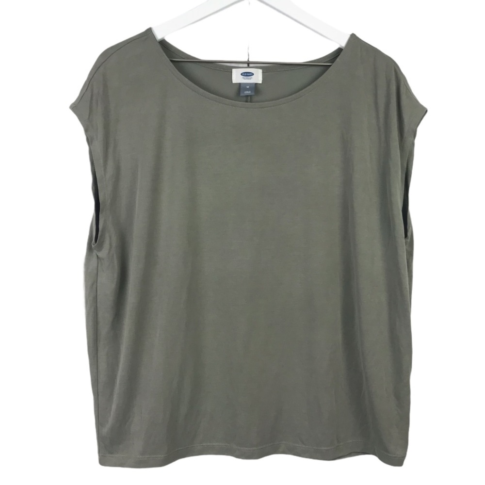 Old Navy Sage Green Soft Blouse Women Sz M